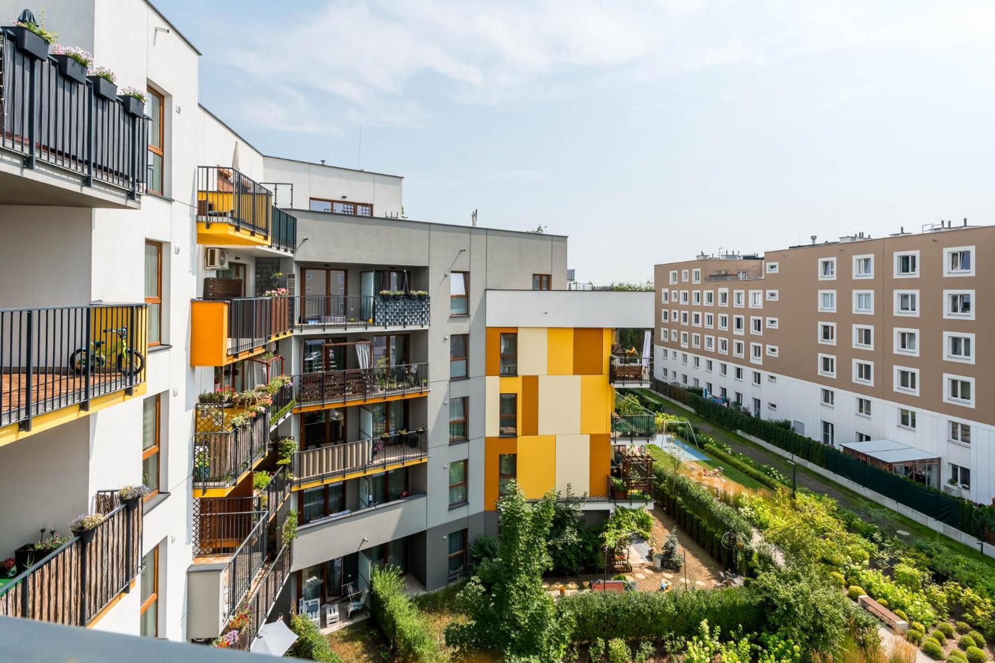 Ferienwohnung Enjoy! Marywilska Warschau Exterior foto