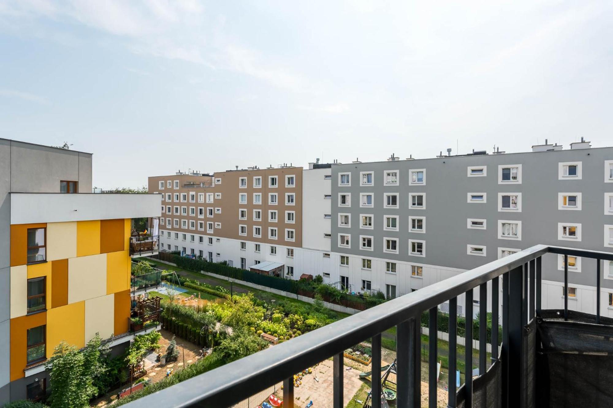 Ferienwohnung Enjoy! Marywilska Warschau Exterior foto