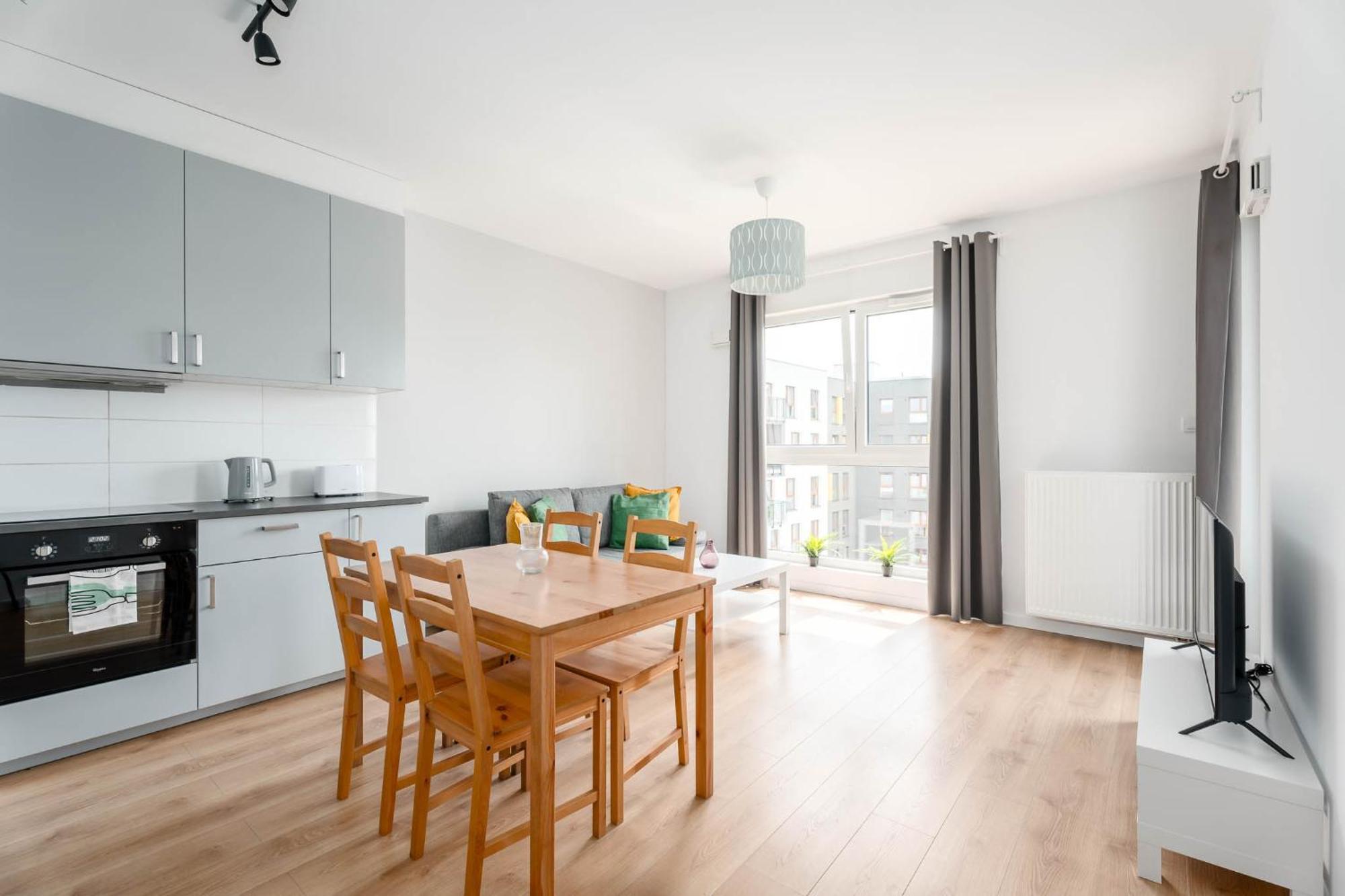 Ferienwohnung Enjoy! Marywilska Warschau Exterior foto