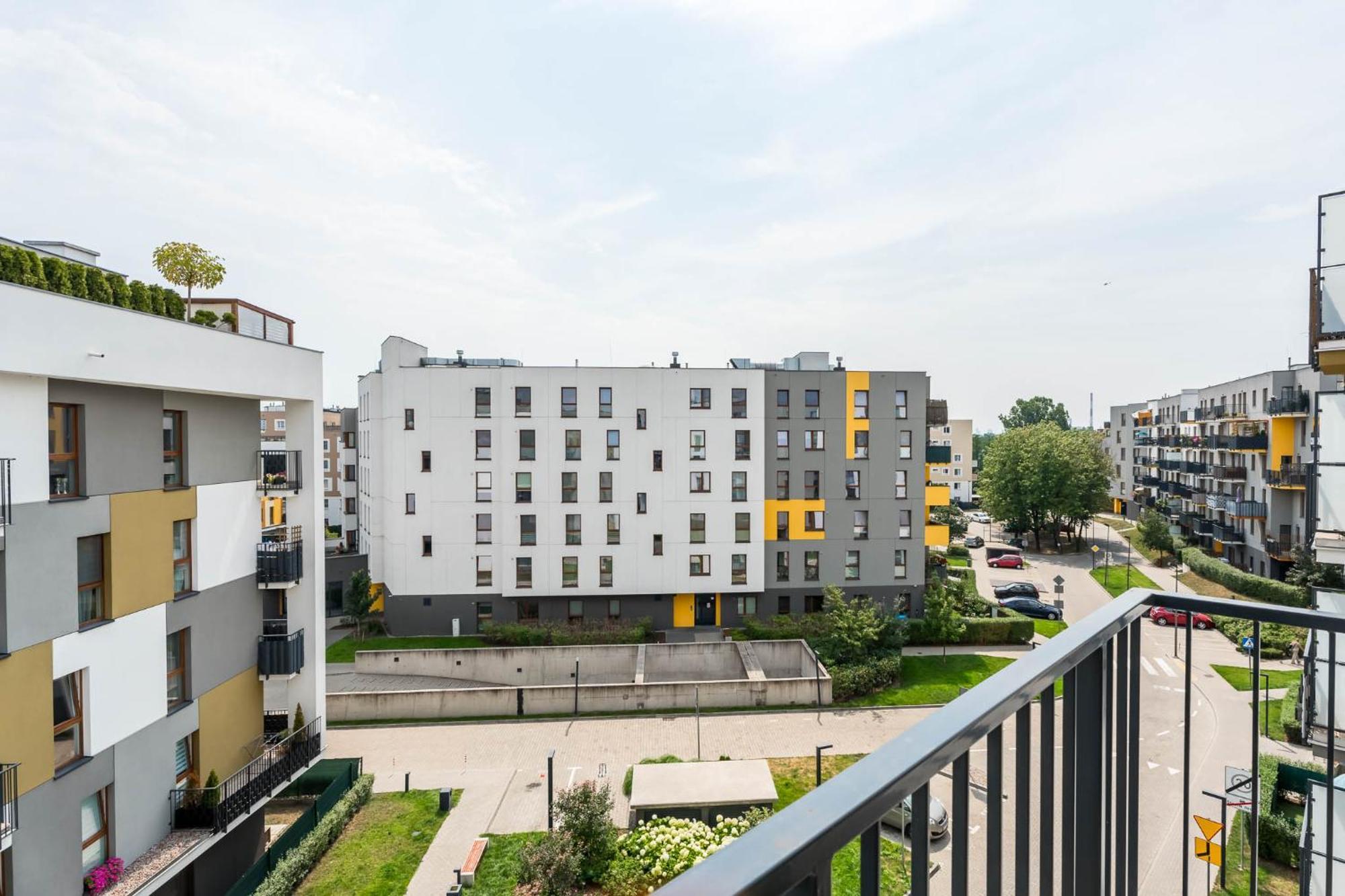Ferienwohnung Enjoy! Marywilska Warschau Exterior foto