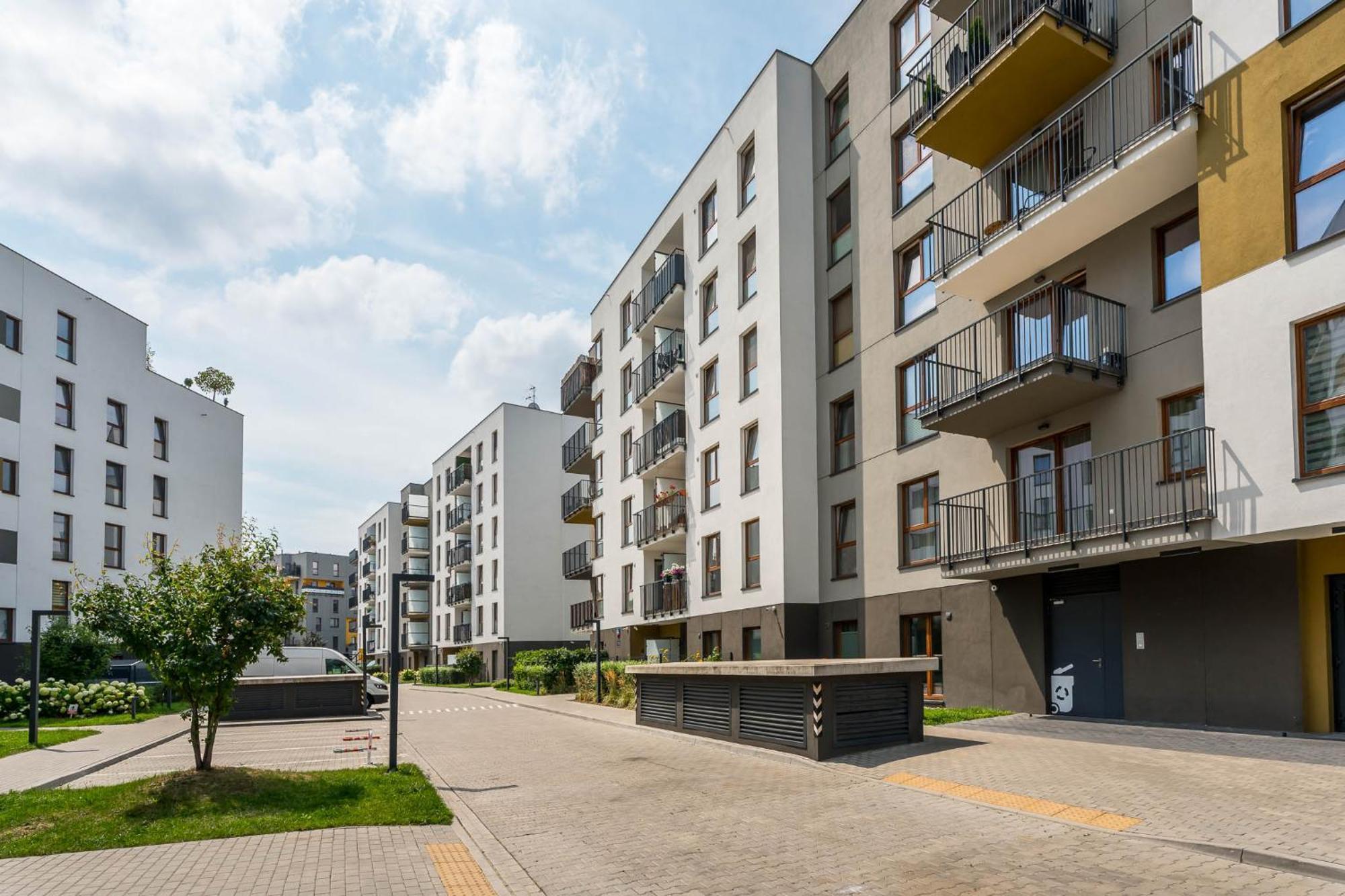 Ferienwohnung Enjoy! Marywilska Warschau Exterior foto